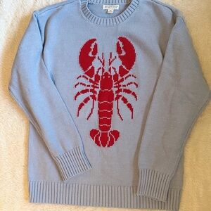 Light Blue Lobster Crewneck Sweater
